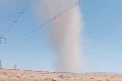 Elazığ’da korkutan hortum kamerada
