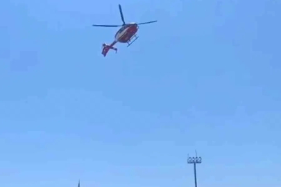 Hipotermi tedavisi gören bebek, ambulans helikopterle Diyarbakır’a sevk edildi
