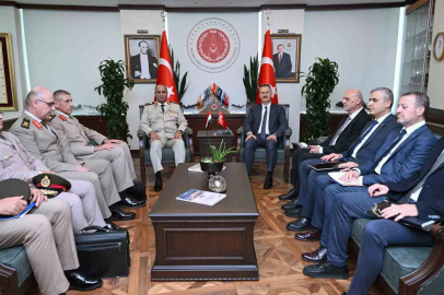 Savunma Sanayii Başkanı Görgün, mevkidaşı Zaher’i makamında ağırladı
