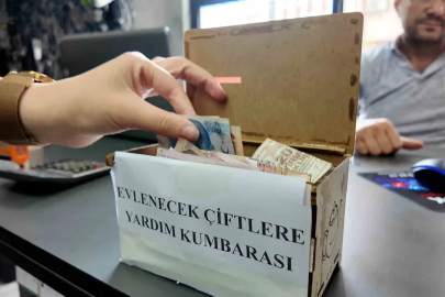 Rize’de esnaftan yeni evlenecek çiftlere "Kumbara" desteği
