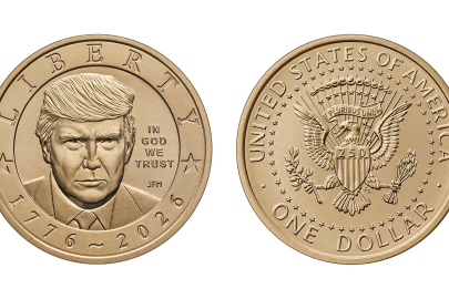 ABD'nin bağımsızlığının 250'nci yılına özel üzerinde Trump'ın yer aldığı altın para basılacak