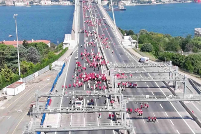 15 Temmuz Demokrasi ve Milli Birlik Günü yürüyüşü dron ile görüntülendi
