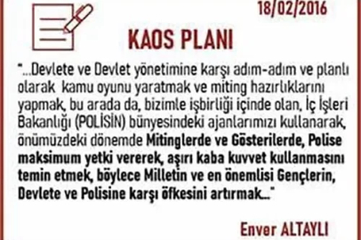 Güvenlik kaynakları: "Örgütün darbenin başarısız olma ihtimaline karşı ‘kontrollü darbe’ iftirası ve alçaklığı ’B planı’ olarak devreye sokuldu"
