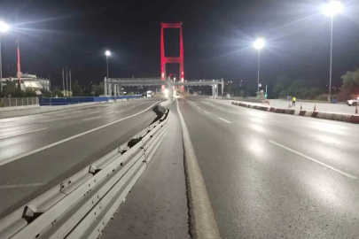 15 Temmuz Şehitler Köprüsü "Milli Birlik Etkinlikleri" kapsamında trafiğe kapatıldı
