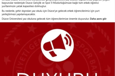 Yatak kapasitesi doldu uyarısı
