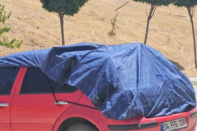 Elazığ’da araç sahiplerinden güneşe karşı önlem
