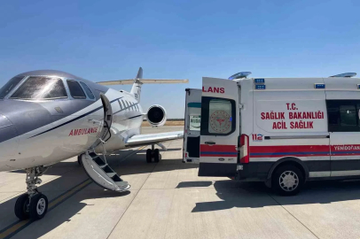 Ambulans uçak 14 günlük bebek için Mardin’den havalandı
