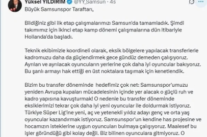 Yüksel Yıldırım: "Ayrılan oyuncuların yerine çok daha iyilerine bakıyoruz"
