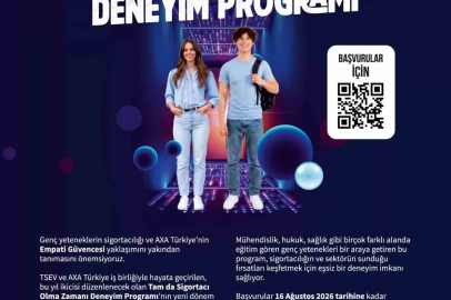 AXA Türkiye ve TSEV’in "Tam da Sigortacı Olma Zamanı" deneyim programı başvuruları başladı
