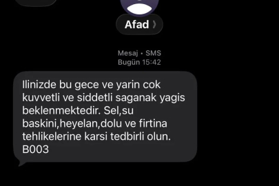 AFAD’dan vatandaşa beklenen yağışa karşı ’tedbirli olun’ mesajı
