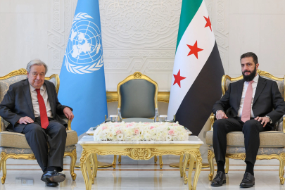 Suriye Cumhurbaşkanı Şara, BM Genel Sekreteri Guterres ile bir araya geldi