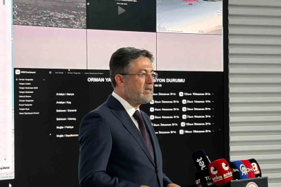 Bakan Yumaklı: "115 yangına müdahale ettik. Bu yangınlardan 110’unu kontrol altına aldık"
