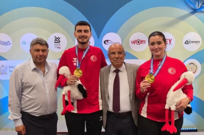 U23 Avrupa Şampiyonası’nda Havalı Tabanca Karışık Takımı’ndan altın madalya
