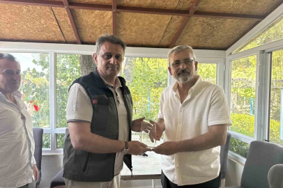 Kızılinler yangın timine teşekkür plaketi
