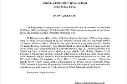 Özgür Özel’in dokunulmazlığının kaldırılması için hazırlanan fezleke Adalet Bakanlığına gönderildi
