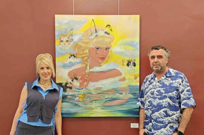 Ressam Şule Dincel, UPSD yaz sergisi ile dönüş yaptı
