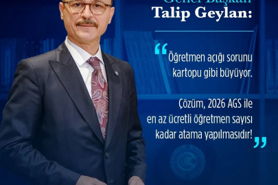 Türk Eğitim-Sen Genel Başkanı Geylan: "Öğretmen açığı sorunu her geçen gün büyümeye devam etmektedir"
