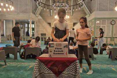 Kumbaradaki birikimlerini Filistin’e bağışladılar
