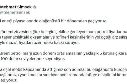 Bakan Şimşek: Bütçe disiplinini korumaya devam ediyoruz
