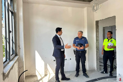 Kemah’ta İlçe Emniyet Amirliği hizmet binası inşaatı sürüyor