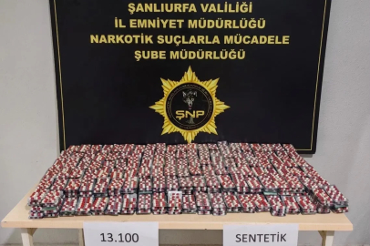 Şanlıurfa’da 13 bin uyuşturucu hap ele geçirildi
