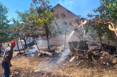 Alanya’da zirai alan yangınında 4 dönüm alan zarar gördü
