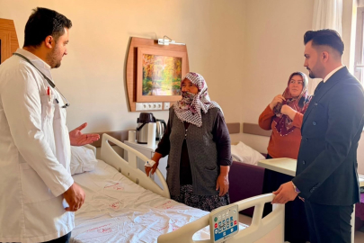 Tercan Devlet Hastanesi’nde yatan hastalar ziyaret edildi