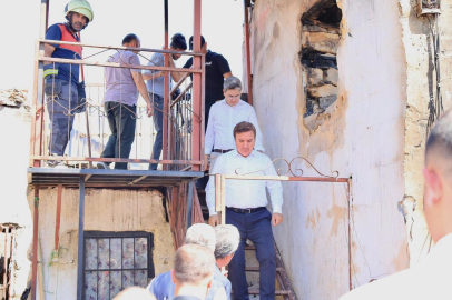 Vali Aydoğdu, yangından etkilenen Kışlacık köyünü ziyaret etti