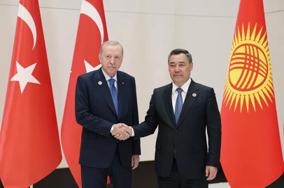 Cumhurbaşkanı Erdoğan, Kırgızistan Cumhurbaşkanı Caparov ile görüştü