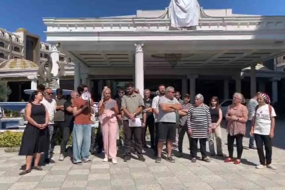 Grand Termal Otel çalışanlarının maaş ve tazminat protestosu sürüyor

