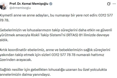 Anne adayları için 'Riskli Takip Sistemi’ 81 ilde devrede