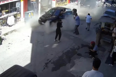 İş yerinde tüp patladı, vatandaşlar büyük panik yaşadı

