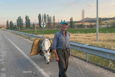 İki dönüm fasulyenin arkasındaki güç: 74 yaşındaki çiftçi ve bir eşek
