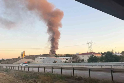 Bolu’da geri dönüşüm fabrikasında yangın çıktı
