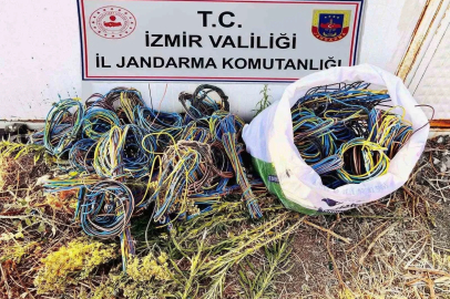 700 bin TL’lik kablo hırsızları suçüstü yakalandı
