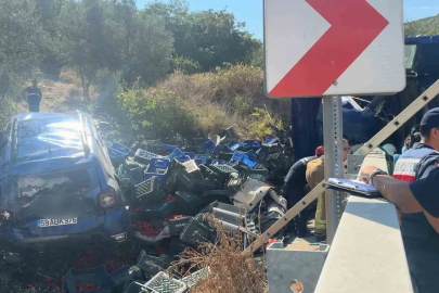 Virajı alamayan kamyon dehşet saçtı: 1 ölü, 1 yaralı
