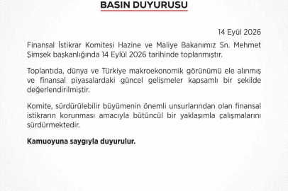 Finansal İstikrar Komitesi toplantısı gerçekleştirildi
