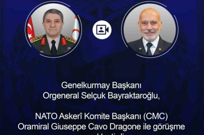 Genelkurmay Başkanı Bayraktaroğlu, NATO Askeri Komite Başkanı Dragone ile görüştü
