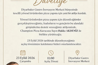Yöresel Ürünlerle Pizza Yapım Atölyesi hizmete açılıyor
