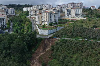 Trabzon’da heyelan: 2 yaralı
