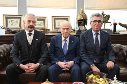 Sarallar ve Şahinler ailelerinden MHP Lideri Bahçeli’ye ziyaret

