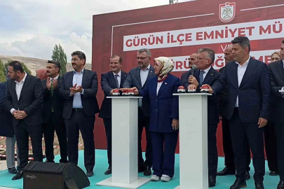 Gürün Emniyet Müdürlüğü ve öğretmenevi binalarının temeli törenle atıldı
