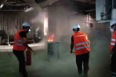 Lokman Hekim Van Hastanesinde gerçeği aratmayan yangın tatbikatı
