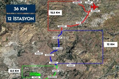 YHT Gar-Esenboğa Havalimanı arası 36 kilometrelik raylı sistemle bağlanacak
