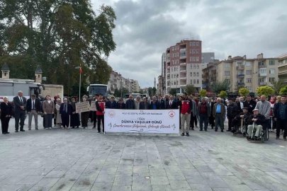 Karaman’da Dünya Yaşlılar Günü’nde farkındalık yürüyüşü
