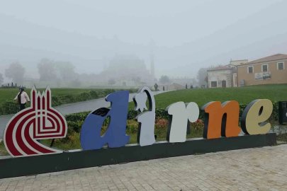Edirne sisli sabaha uyandı, Selimiye Camii gözden kayboldu
