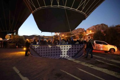 Kapadokya’da sıcak hava balonları Gazze için havalandı
