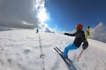 Erzincan Ergan Dağı’nda sezonun ilk kayağı yapıldı