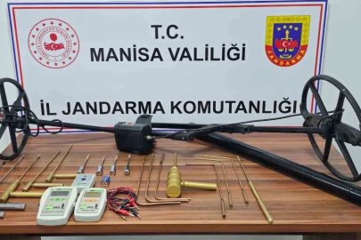 Manisa’da kaçak define avına suçüstü: 5 kişi yakalandı
