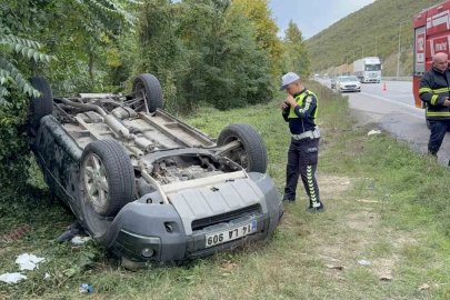 Samsun’da cip takla attı: Karı-koca yaralandı
